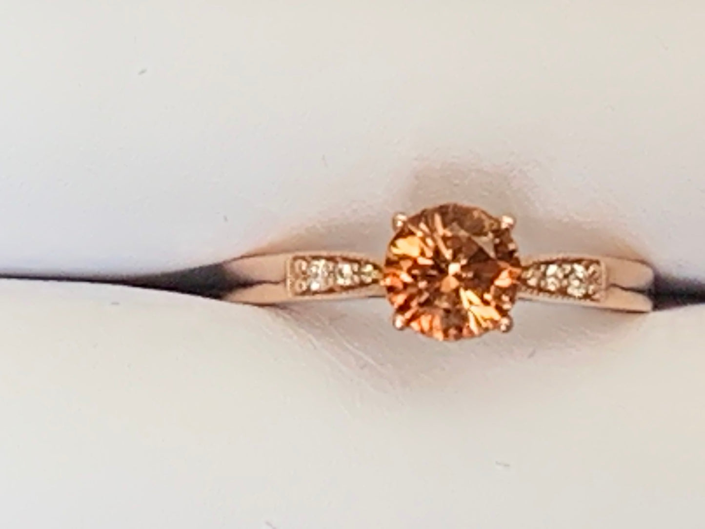 Rare color Topaz ring