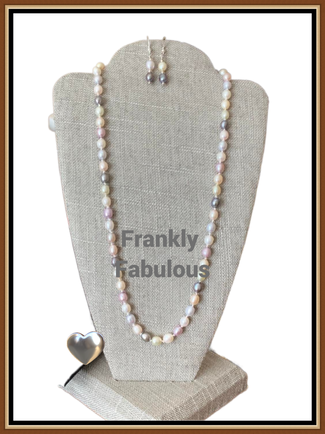 Pearl Necklace and Earrings